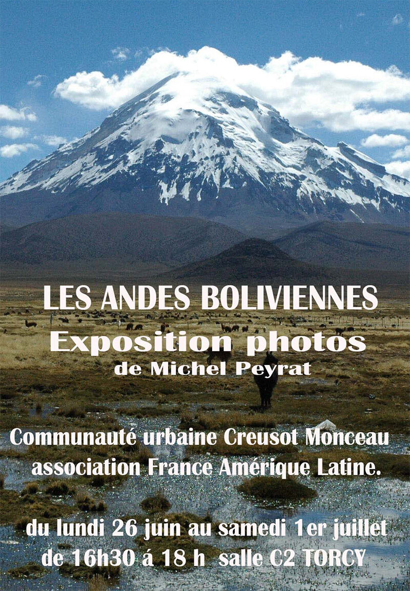 les Andes boliviennes au Creusot